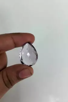 Natural Amethyst at Wholesale Rate 9.25 Ratti 8.36 Carat Checker Pear Shape जामुनिया Gemstone for Astrologers Jewellers