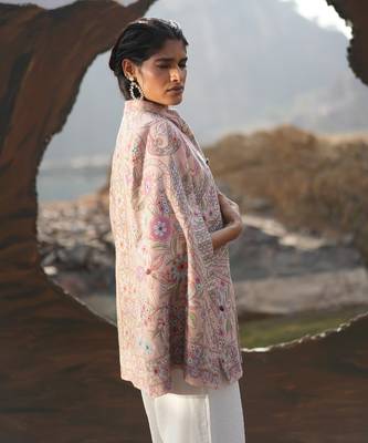 Paisley Swirl Baby Pink With Embroidery Caple 3