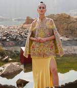 Paisley Swirl Lime Green With Embroidery Caple