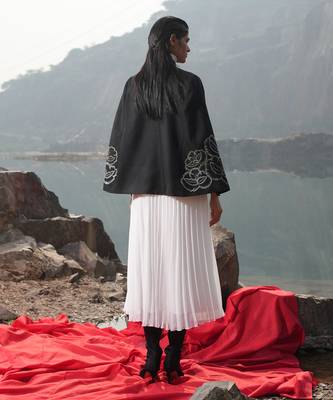Golden Zari Cape 2