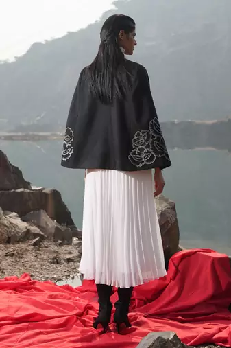 Golden Zari Cape