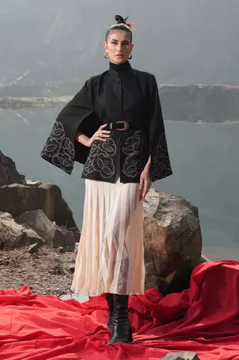 Golden Zari Cape