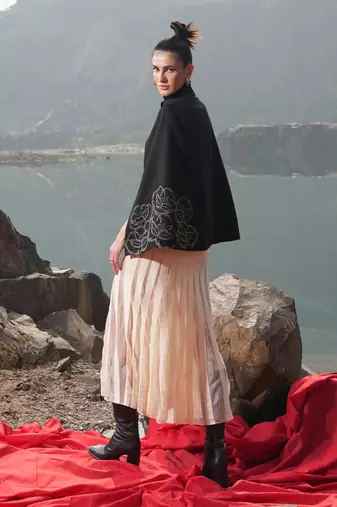 Golden Zari Cape