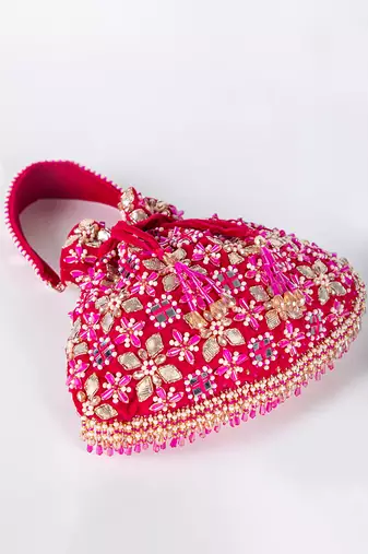 Rani Pink Ziva Potli Bag