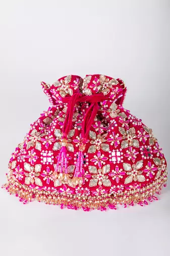 Rani Pink Ziva Potli Bag