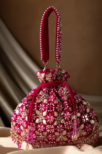 Rani Pink Ziva Potli Bag