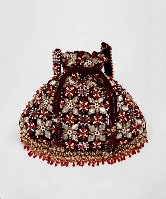 Red Ziva Potli Bag 1