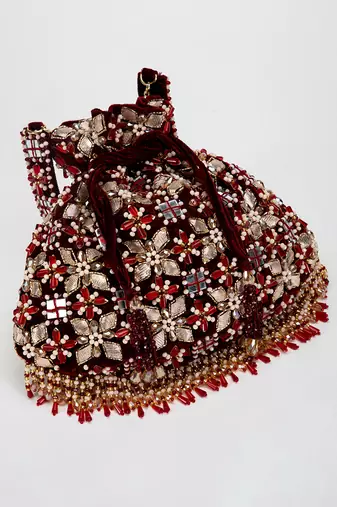 Red Ziva Potli Bag