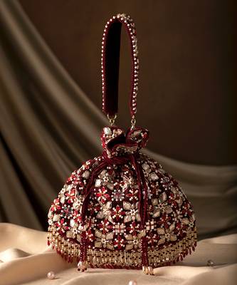 Red Ziva Potli Bag 6
