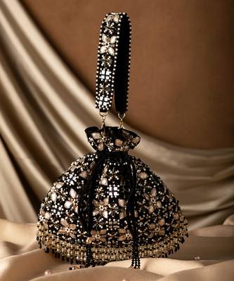 Black Ziva Potli Bag 1