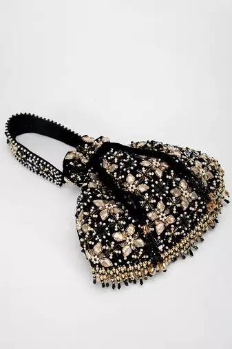 Black Ziva Potli Bag