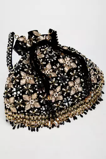 Black Ziva Potli Bag