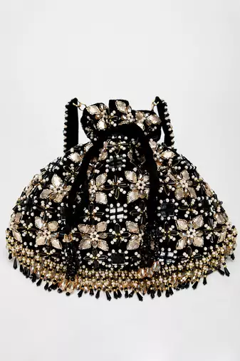 Black Ziva Potli Bag