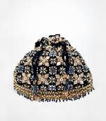 Navy Blue Ziva Potli Bag
