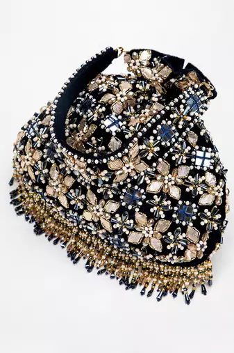 Navy Blue Ziva Potli Bag