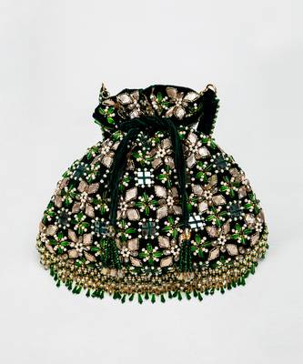 Green Ziva Potli Bag 1
