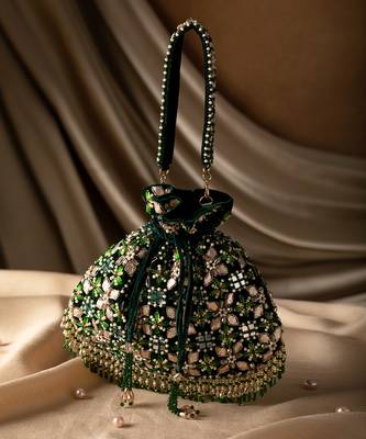 Green Ziva Potli Bag 6