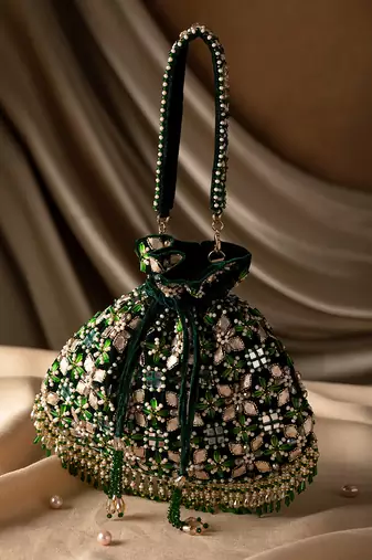 Green Ziva Potli Bag