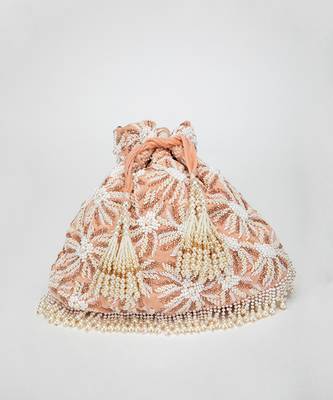 Peach Amora Potli Bag 1