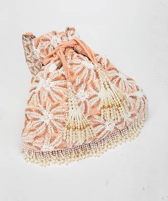 Peach Amora Potli Bag 2