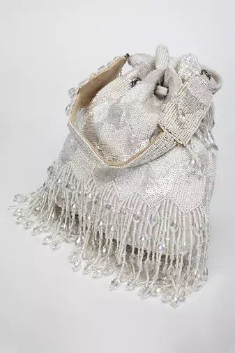 White Suraya Potli Bag