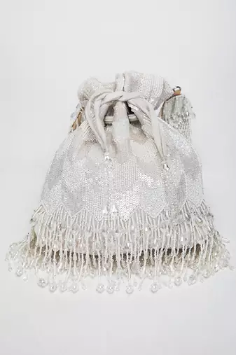 White Suraya Potli Bag
