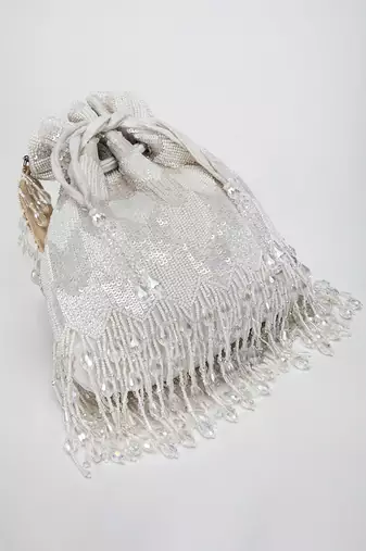 White Suraya Potli Bag