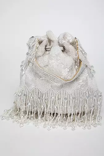 White Suraya Potli Bag