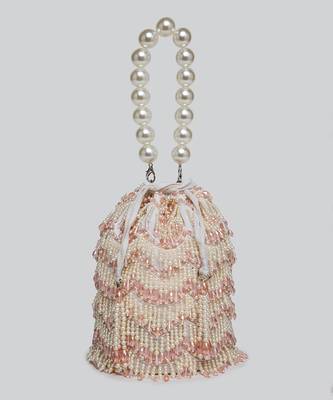 White And Pink Parisa Bucket Bag 1