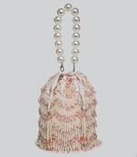 White And Pink Parisa Bucket Bag