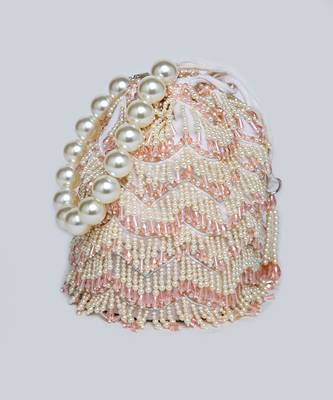 White And Pink Parisa Bucket Bag 3
