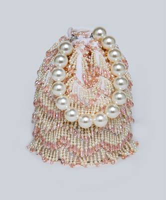 White And Pink Parisa Bucket Bag 4