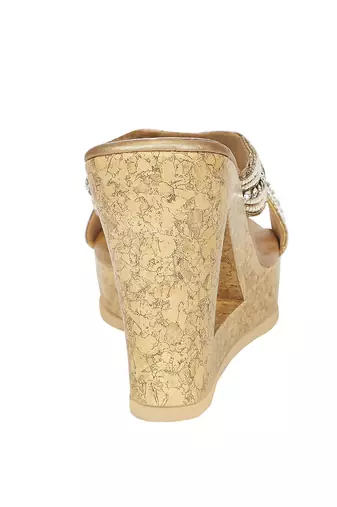 Gold Embroidered Sliders