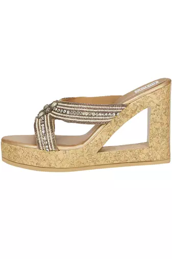 Gold Embroidered Sliders