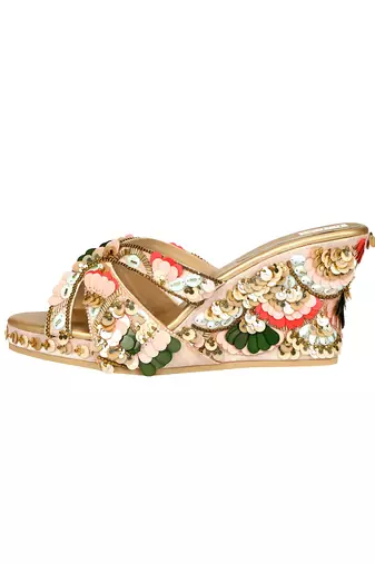 Multicolor Vegan Leather Sandals