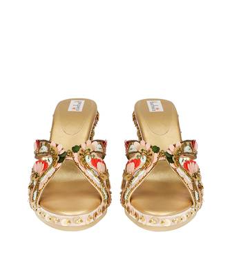 Multicolor Vegan Leather Sandals 4