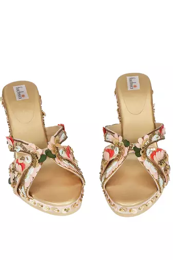 Multicolor Vegan Leather Sandals