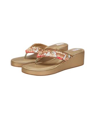 Multicolor Faux Leather Sliders 1