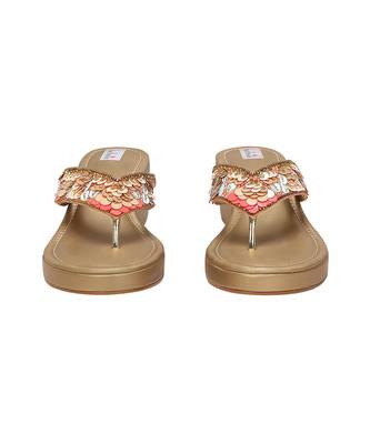 Multicolor Faux Leather Sliders 4
