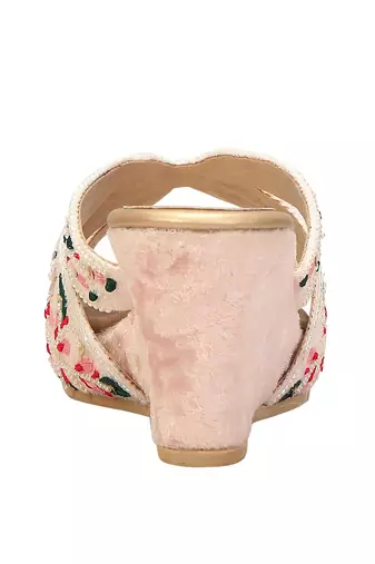 Blush Pink Embellished Sliders