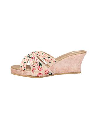 Blush Pink Embellished Sliders 3
