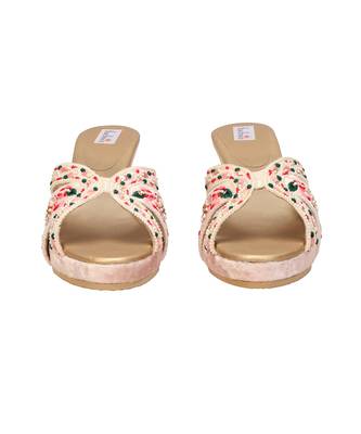 Blush Pink Embellished Sliders 4