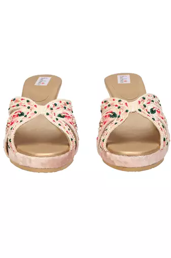 Blush Pink Embellished Sliders