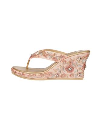 Pink Embroidered Sliders 3