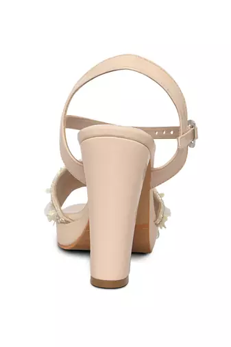 Nude Embellished Heels