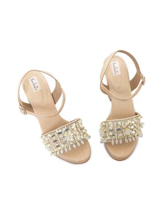 Nude Embellished Heels 5