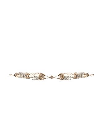White Chand Shapped Hairband 2