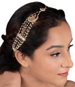 White Chand Shapped Hairband