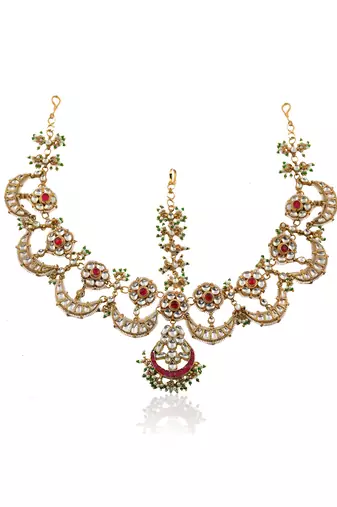 Pink Stone Chand Mathapatti