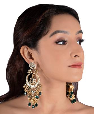Heavy Bridal Necklace With Upper Golden Balls 4